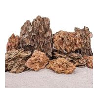 Pro Piedra Acuario Decoración Dragón Piedra marrón Natural Piedras 300 - 700 g Rocas nº 62 Pagoda Decoración aquascaping