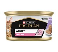 PRO PLAN Adult Delicate Comida húmeda para gatos mousse con pavo 85g