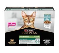 PRO PLAN Adulto Esterilizado Mantenimiento Peces del Océano en Jalea 10x85g | Comida Gato Esterilizado Sabor Peces del Océano - Receta completa de gelatina para el peso - Comida Gato - Alimento completo