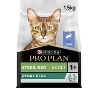 Pro Plan Sterilised Renal Plus - Pienso para gatos adultos esterilizados para apoyar la función renal - Conejo - Cantidad: 1,5 kg