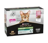 Pro plan húmedo gato esterilizado salmón y atún 12x85 gr