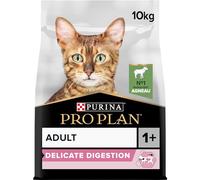 PRO PLAN Delicate Digestion Pienso para gatos adultos rico en cordero 10kg + SORPRESA PARA EL GATO