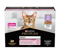 PRO PLAN Delicate Digestion: comida húmeda para gatos con pavo en salsa, 10 x 85 g
