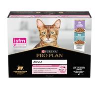 PRO PLAN Delicate Digestion: Comida húmeda para gatos con pavo y pescado del océano en salsa, 10 x 85 g