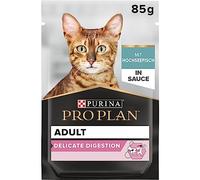 Pro Plan Delicate Digestion, Comida húmeda para Gatos, con Pescado de Alta mar, 26 Unidades (26 x 85 g)