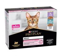 Pro plan húmedo gato adulto pescado y pavo 10x85 gr