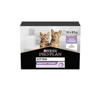 Pro Plan Kitten Healthy Start | Comida húmeda para Gatitos | 10 x 85 g | Purina | Alimento completo | Para gatos en crecimiento | Rico en pavo, sin trigo | Desarrollo