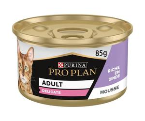 Pro-Plan, Leche para gatos delicados pavo real, 85 g