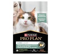 PRO PLAN® LIVECLEAR® Adulto 1+ Alimento seco esterilizado rico en salmón para gatos 2,8 kg, para gatos castrados