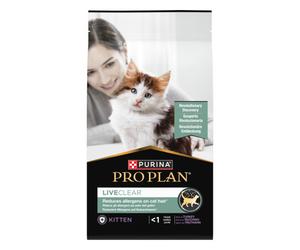 Pro Plan LiveClear Kitten - Pienso para gatito para reducción de alérgenos - Pavo - Cantidad: 1,4 kg