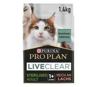 Pro Plan Liveclear pienso gato Esteril. Salmón reductor alérgeno 6x1,4 kg