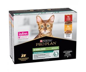 Pro Plan Mantenimiento Esterilizado - Comida en salsa para gatos adultos esterilizados - Multipack - Cantidad: Multipack 10