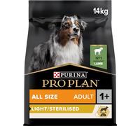 Pro Plan Light/Sterilised - Pienso para perro adulto para control de peso - Cordero - Cantidad: 14 kg