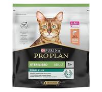 Pro Plan Purina Comida Seco para Gato Esterilizado con Optirenal, Sabor Salmón 8 Paquetes de 400 g - Total: 3200gr