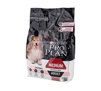 Pro Plan Purina Comida Seco para Perro Adulto Mediano con Piel Sensible con Optiderma, Sabor Salmón - 3 Kg
