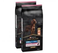 Pro Plan Sensitive Skin Large Athletic - Pienso para perros adultos grandes con piel sensible - Salmón - Cantidad: 2 x 14 kg