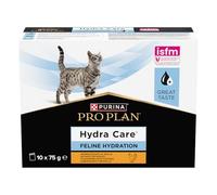 Pro Plan Vet Feline HYDRACARE Pollo 10x75GR | Alimento complementario con sabor a pollo para mantener la hidratación de los gatos adultos
