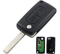 Pro-Plip - Llave completa con electrónica de programación para Citroën C1, C2, C3, C4, C5, Berlingo, Picasso, Peugeot 207, 208, 307, 308, 3008 y 807, carcasa CE0536