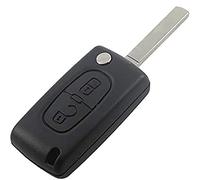 Pro-Plip - Llave Plip Compatible con 107 207 307 308 407 807 3008 Partner Expert C1 C2 C3 C4 C5 C6 Carcasa CE0536 Hoja sin Ranura Carcasa de Mando a Distancia