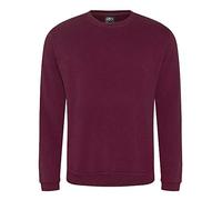 Pro RTX - Sudadera Unisex de Trabajo | Manga Larga Para Hombre y Mujer | Cómoda y Elegante Para el Día a Día y el Trabajo | Talla S - 7XL, Granate