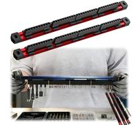 Pro-Series Aluminum Magnetic Hex Bit Organizer,40-Slot 1/4" Drive Holder,High Strength Magnetic Secure Grip,Heavy Duty High Capacity Compact Storage Holder for Fast Take Out (2PCS)