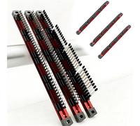 Pro-Series Aluminum Magnetic Hex Bit Organizer Sliding Rail Heavy Duty Holder High Strength Magnetic Secure Grip 40 Slot High Capacity CNC Machined Compact Storage Fast Access for Workshop(3pcs)