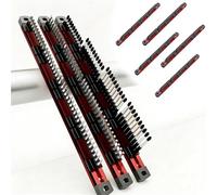 Pro-Series Aluminum Magnetic Hex Bit Organizer Sliding Rail Heavy Duty Holder High Strength Magnetic Secure Grip 40 Slot High Capacity CNC Machined Compact Storage Fast Access for Workshop(5pcs)