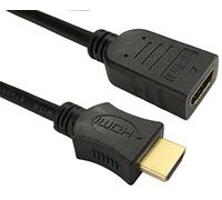 Pro Signal Cable HDMI de alta velocidad 4K UHD con Ethernet, macho a hembra, 0,5 m negro
