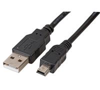Pro Signal PSG91716 - Cable USB 2.0 A macho a mini B macho, 2 m, color negro