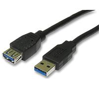 Pro Signal CAC250043 - Cable USB 3.0 A macho a hembra (1 m), color negro