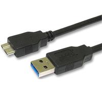 Pro Signal CAC250046 - Cable USB 3.0 A macho a micro B macho, 1 m, color negro
