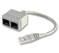 Pro Signal CAT 5 ECONOMIZADOR CAT5 UTP RJ45 macho a 2 conectores hembra Ethernet de datos