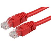Pro Signal PS11305 - Cable de conexión Ethernet RJ45 macho a macho (cat. 6, 0,2 m), color rojo