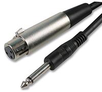 Pro Signal PSG00748 - Conector XLR de 3 pines a 6,35 mm, clavija mono jack de 3 m, color negro