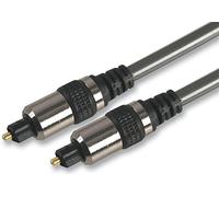 Pro Signal PSG03294 - Cable de audio óptico con cabezal cromado (2 m), color negro