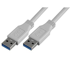 Pro Signal PSG91171 - Cable USB 3.0 macho a A macho, 2 m, color blanco