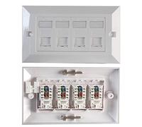 Pro Signal PSG91594 - Placa frontal RJ45 Cat6, 2 vías, color blanco