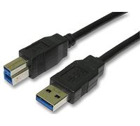 Pro Signal PSG91610 - Cable USB 3.0 A macho a B macho, 0,5 m, color negro