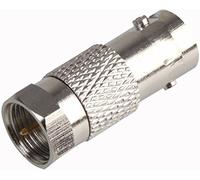 Pro Signal RW1-040 - Adaptador de enchufe BNC a tipo F, cuerpo de latón chapado en níquel