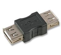 Pro Signal UC050B - Adaptador USB 2.0 tipo A hembra a hembra, color negro