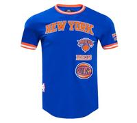 Pro Standard Camiseta para Hombre de la NBA New York Knicks Retro Classics S/S, Royal Blue/Orange, S