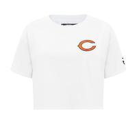 Pro Standard NFL Chicago Bears - Camiseta clásica de Chenilla de Manga Corta para Mujer, Color Blanco, Talla M