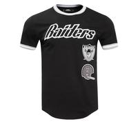 Pro Standard NFL Las Vegas Raiders Retro Classics - Camiseta de Manga Corta para Hombre, Color Negro y Gris, Talla 2XL