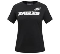 Pro Standard NFL Philadelphia Eagles Classic Chenille - Camiseta Ajustada de Manga Corta para Mujer, Color Negro, Talla S