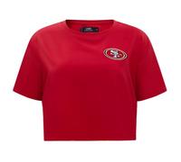 Pro Standard NFL San Francisco 49Ers - Camiseta clásica de Chenilla de Manga Corta para Mujer, Color Rojo, Talla L