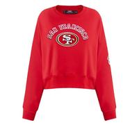 Pro Standard NFL San Francisco 49Ers - Sudadera clásica de Chenilla con Cuello Redondo para Mujer, Color Rojo, Talla XL