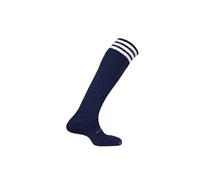 Pro Star Mercury 3 Stripe Socks | Football Team Kit | Lightweight Long Breathable Sports Sock Calcetines, Hombre, Azul Marino/Blanco, UK: Junior/Medium