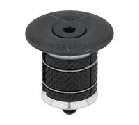 PRO Tapa juego de dirección con expansor p. tubos de horquilla de carbono negro 1 1/4"