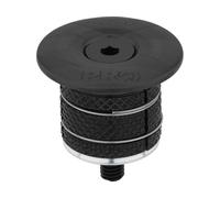 PRO Tapa juego de dirección con expansor p. tubos de horquilla de carbono negro 1 1/8"