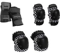 Pro-Tec Junior Street Gear Checker Juego triple de protectores, modelo «checker», color a cuadros, tamaño Kids Small